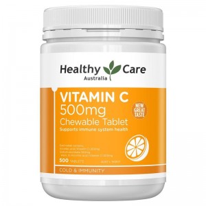 Healthy Care Vitamin C 500mg Chewable 500 Tablets