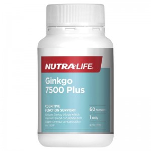 뉴트라라이프 징코 은행잎추출물 7500 60캡슐 Nutra-Life Ginkgo 7500 60 Capsules